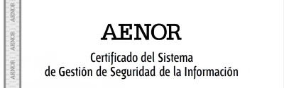 Foto de Certificado del Sistema de Gestión de Seguridad de la Información